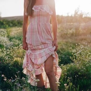 Christy Dawn Violet Dress Amaryllis Plaid medium summer Farm-to-Closet